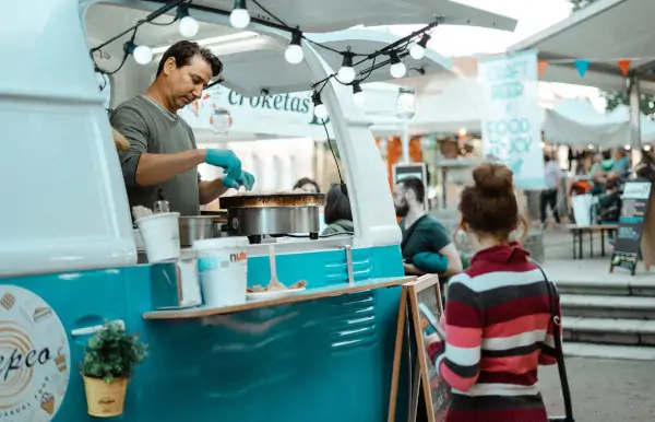 Food truck at Farmer's market